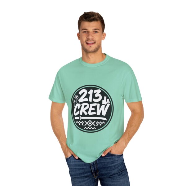 213 Crew Unisex Garment-Dyed T-Shirt - Casual Summer Vibes - Image 15
